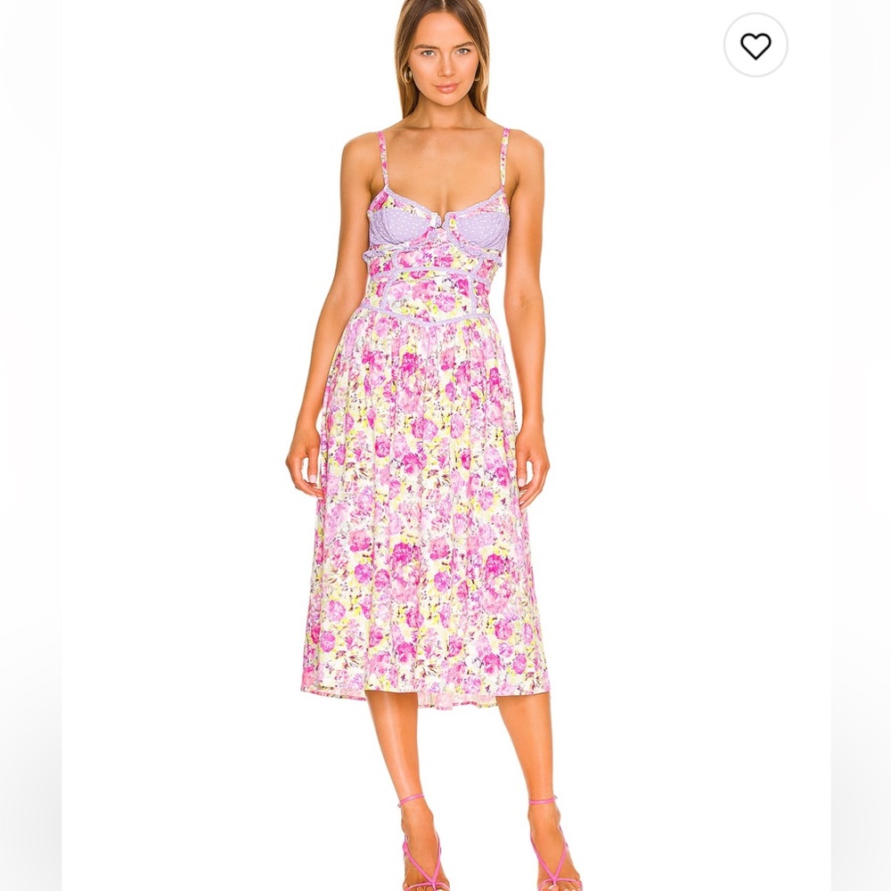 For Love & Lemons Martina midi dress size small. New with tags. Never worn.